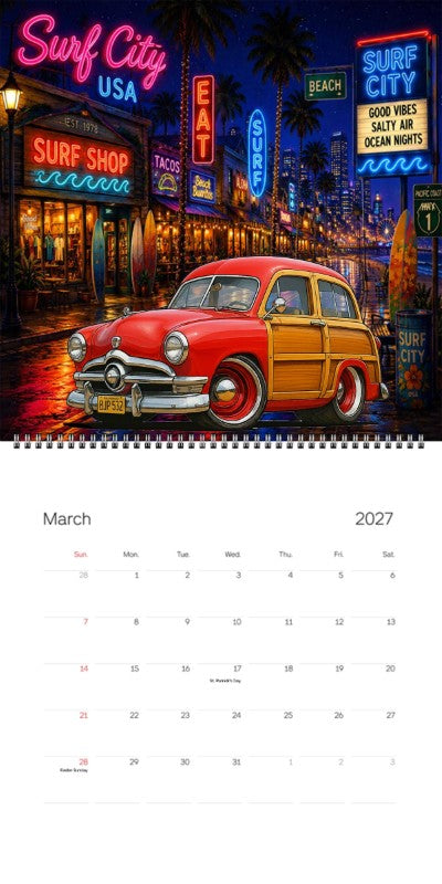 2027 Woodie Neon Calendar BJP532-CA