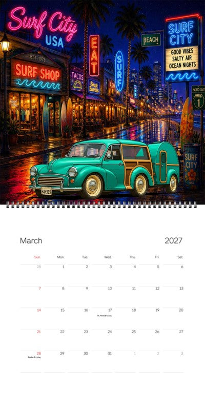 2027 Woodie Neon Calendar EAK925-CA