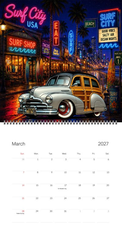 2027 Woodie Neon Calendar HRD364-CA