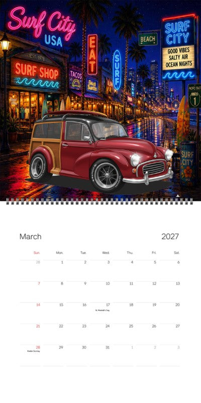 2027 Woodie Neon Calendar L351KO-CA