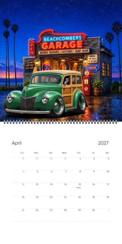 2027 Woodie Neon Calendar 100001-XX
