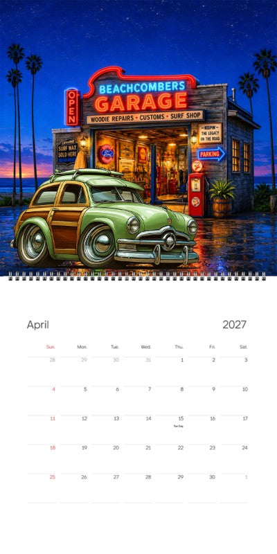 2027 Woodie Neon Calendar 100002-XX