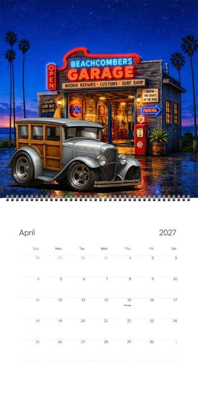 2027 Woodie Neon Calendar 100004-XX
