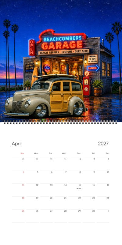 2027 Woodie Neon Calendar 100005-XX
