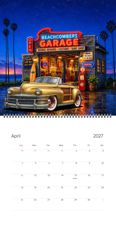 2027 Woodie Neon Calendar 100006-XX