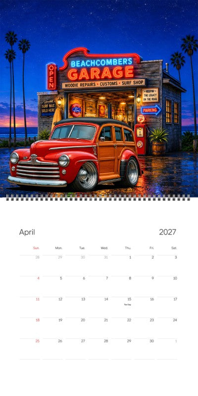 2027 Woodie Neon Calendar 100008-XX