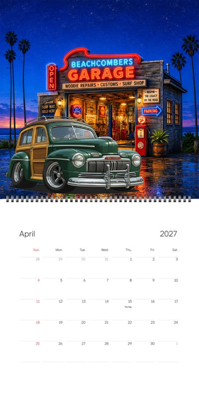 2027 Woodie Neon Calendar 100009-XX