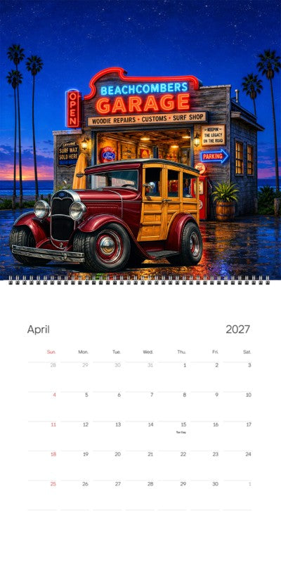2027 Woodie Neon Calendar 100010-XX