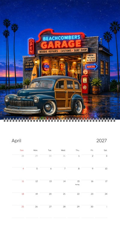 2027 Woodie Neon Calendar 100011-XX