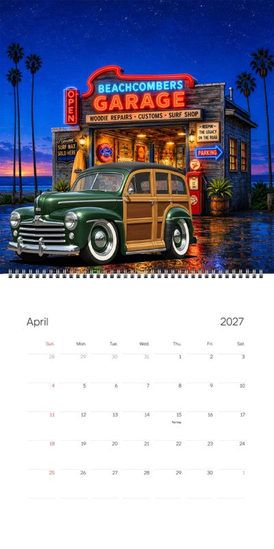 2027 Woodie Neon Calendar 100015-XX