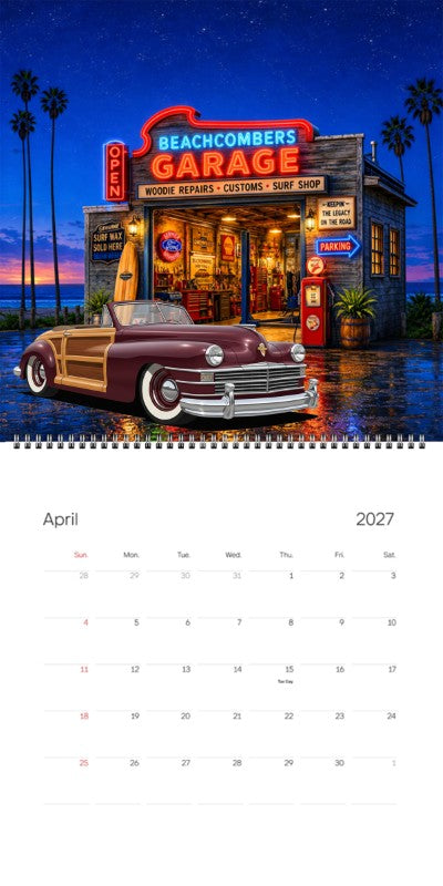 2027 Woodie Neon Calendar 100016-XX