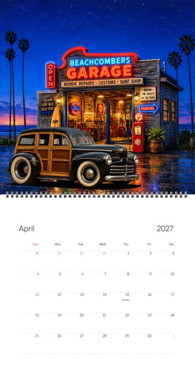2027 Woodie Neon Calendar 100017-XX