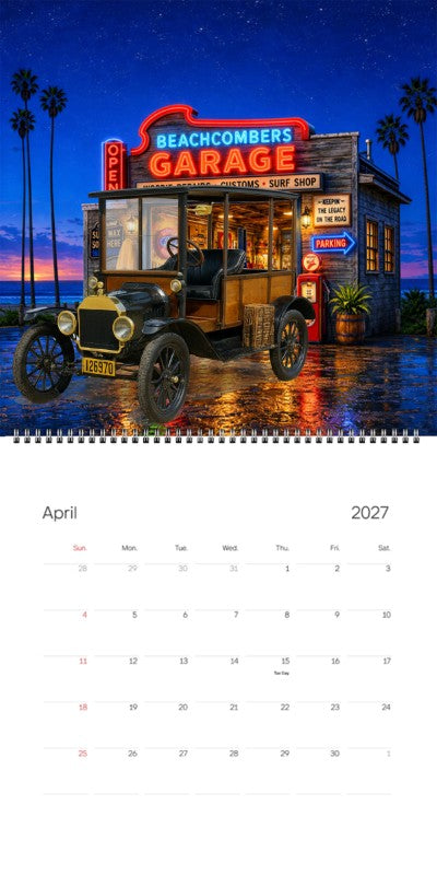 2027 Woodie Neon Calendar 126970-CA