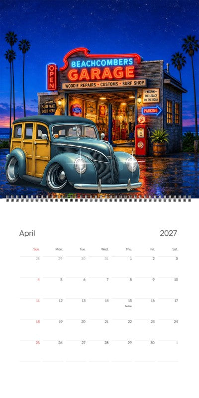 2027 Woodie Neon Calendar 200004-XX