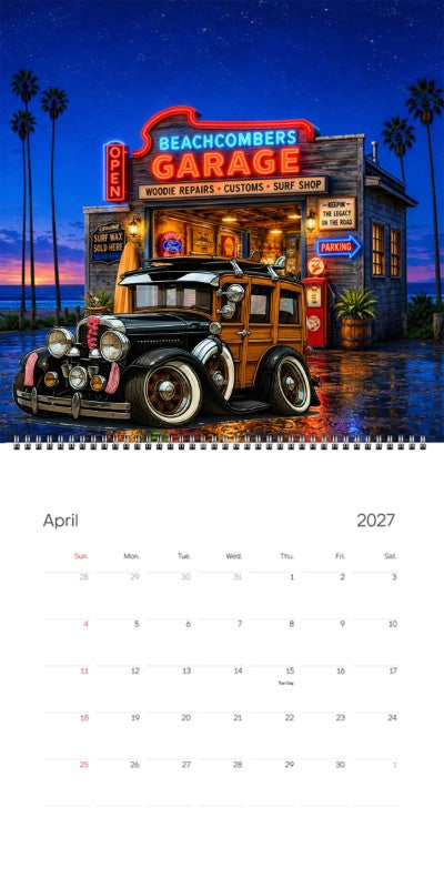 2027 Woodie Neon Calendar 2A5294-CA