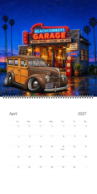 2027 Woodie Neon Calendar 2G1933-CA