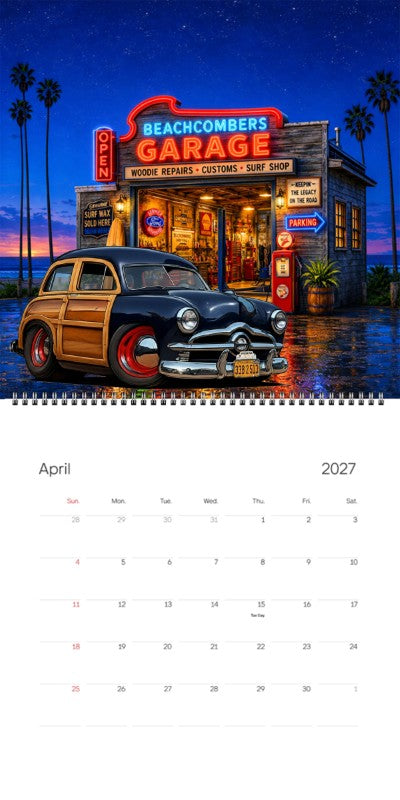 2027 Woodie Neon Calendar 33B2513-CA