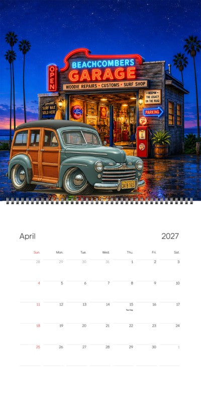 2027 Woodie Neon Calendar 34B165-CA