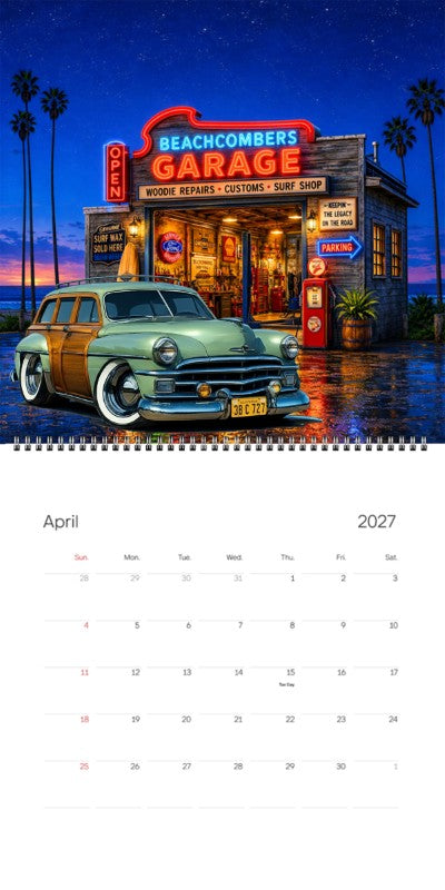 2027 Woodie Neon Calendar 38C727-CA