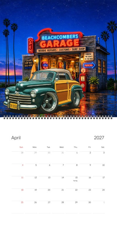 2027 Woodie Neon Calendar 3Y1050-CA