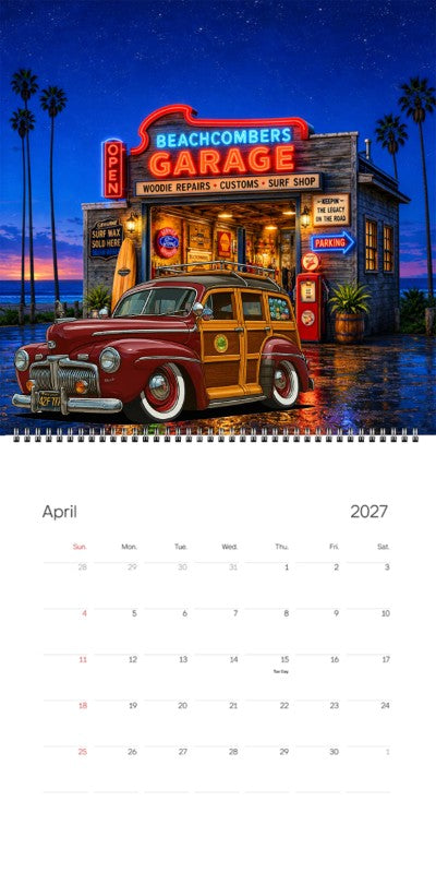 2027 Woodie Neon Calendar 42F777-CA
