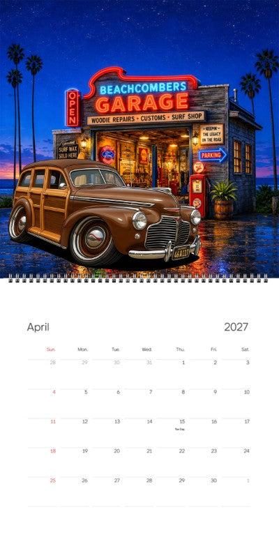 2027 Woodie Neon Calendar 46A117-CA