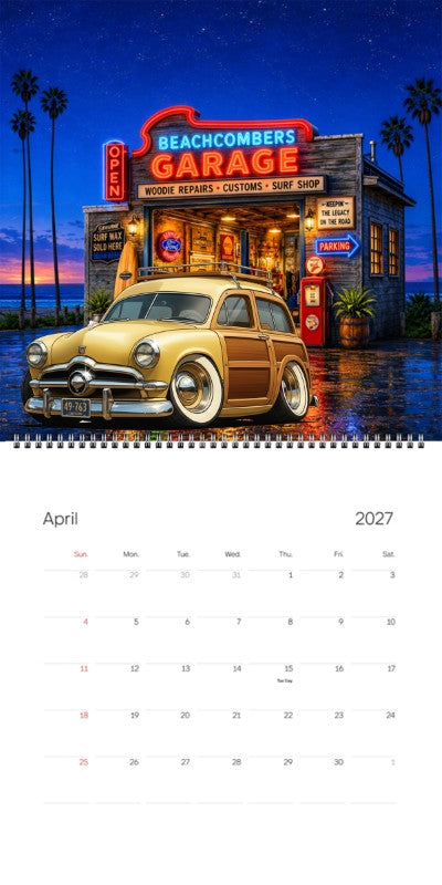 2027 Woodie Neon Calendar 49763-OR
