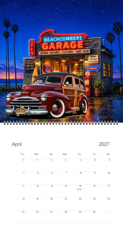 2027 Woodie Neon Calendar 56B5754-CA
