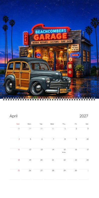 2027 Woodie Neon Calendar 60M336-CA