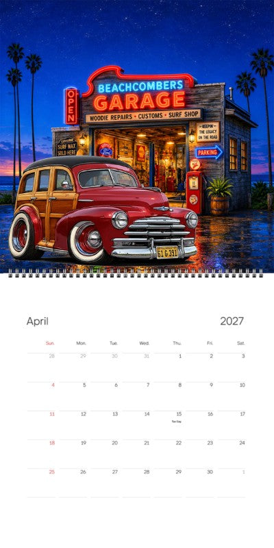 2027 Woodie Neon Calendar 61G391-CA