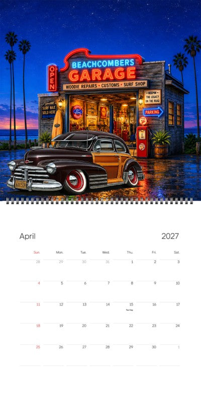 2027 Woodie Neon Calendar 61L519-CA