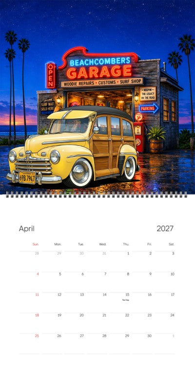 2027 Woodie Neon Calendar 69B7947-CA