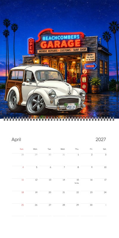 2027 Woodie Neon Calendar 6MXK764-CA