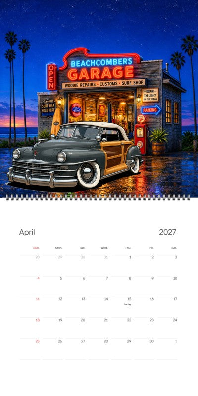 2027 Woodie Neon Calendar 80A4323-CA