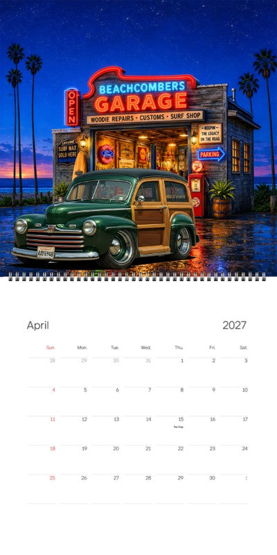 2027 Woodie Neon Calendar AAY6948-WA
