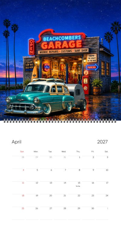 2027 Woodie Neon Calendar B31876-CO