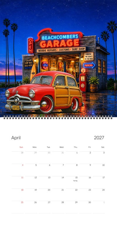 2027 Woodie Neon Calendar BJP532-CA