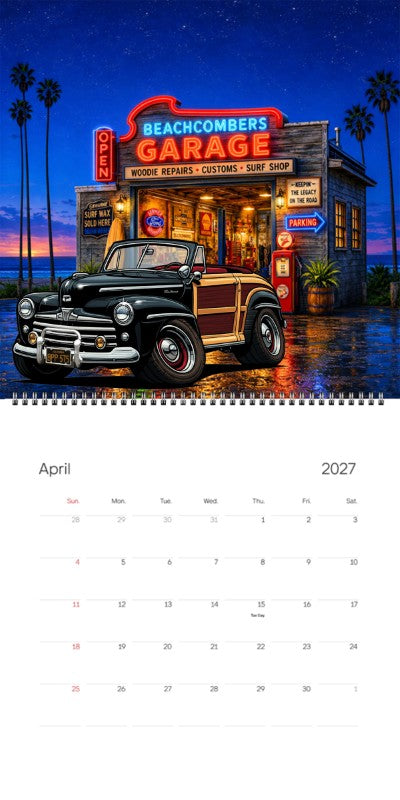 2027 Woodie Neon Calendar BPP575-CA