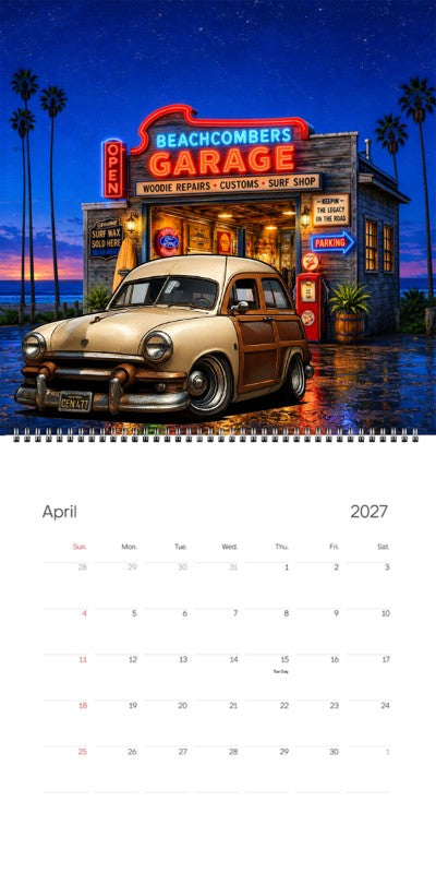 2027 Woodie Neon Calendar CEN477-CA