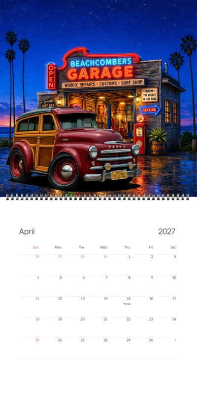 2027 Woodie Neon Calendar DG3781-CA