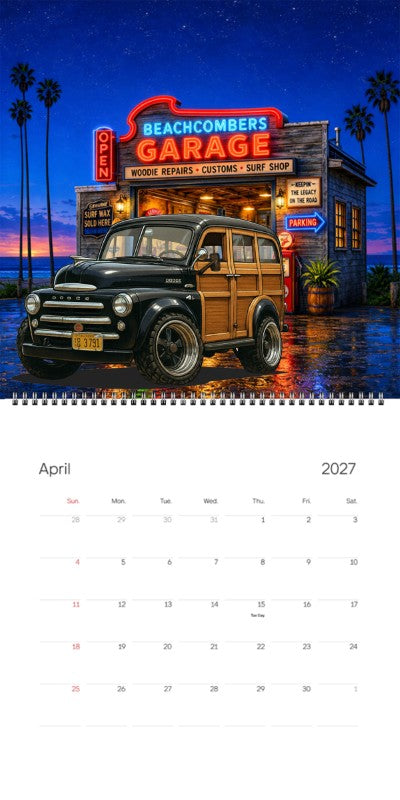 2027 Woodie Neon Calendar DG3791-CA