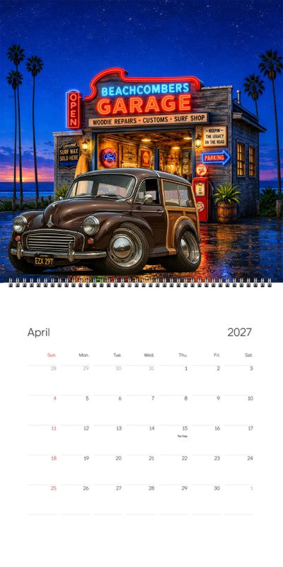 2027 Woodie Neon Calendar EZX297-CA