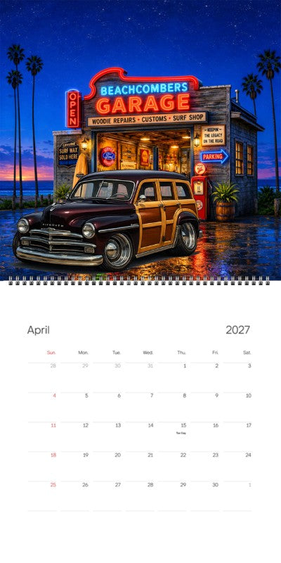 2027 Woodie Neon Calendar GRMPSUV-CA
