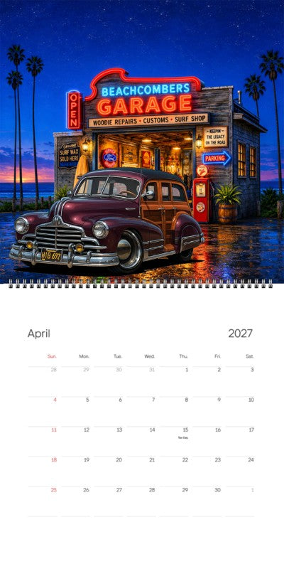 2027 Woodie Neon Calendar HIB692-CA