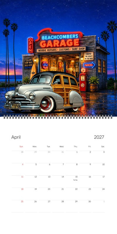 2027 Woodie Neon Calendar HRD364-CA