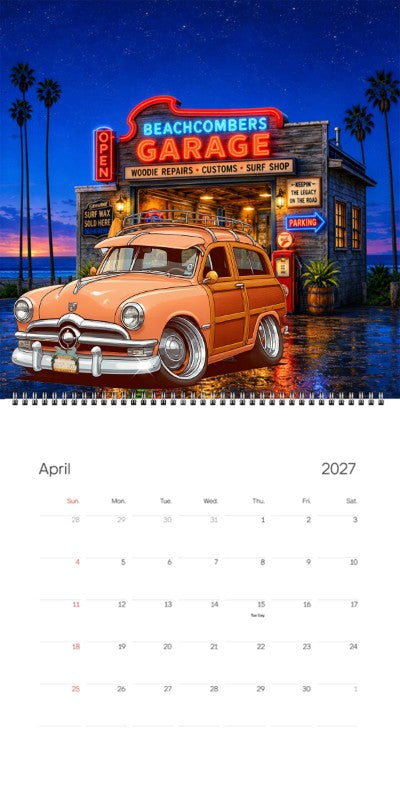 2027 Woodie Neon Calendar HV1950-CA