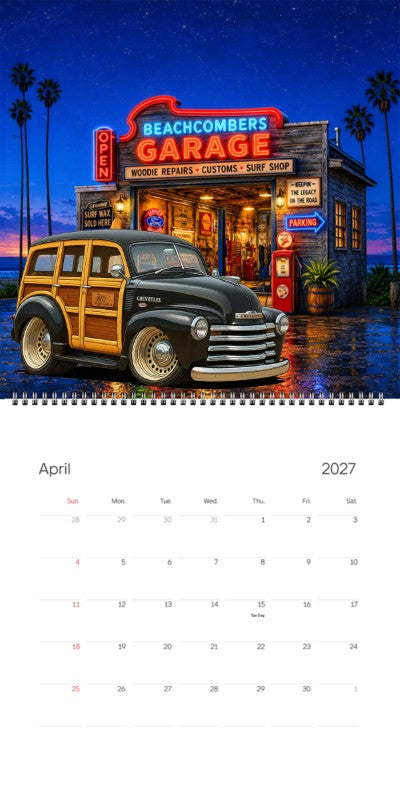 2027 Woodie Neon Calendar HV297T-CA