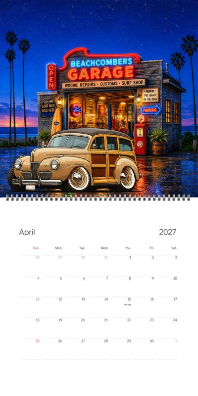 2027 Woodie Neon Calendar HV3062-CA