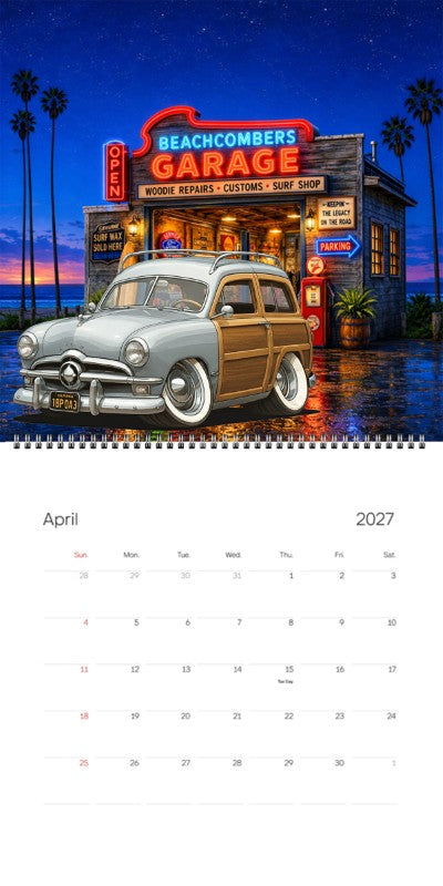 2027 Woodie Neon Calendar IBP043-CA