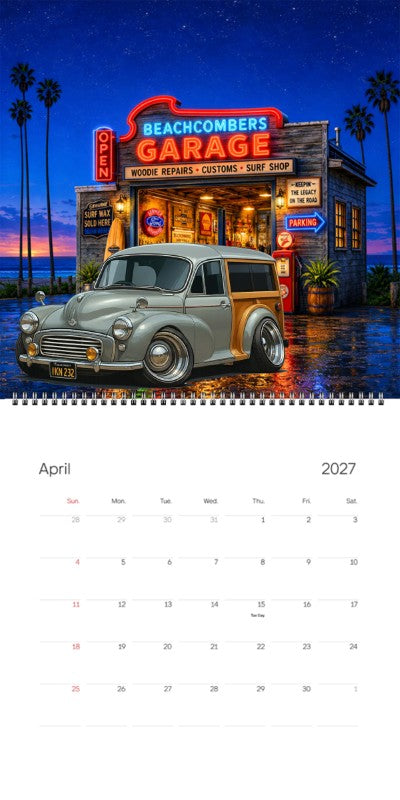2027 Woodie Neon Calendar IKN232-CA